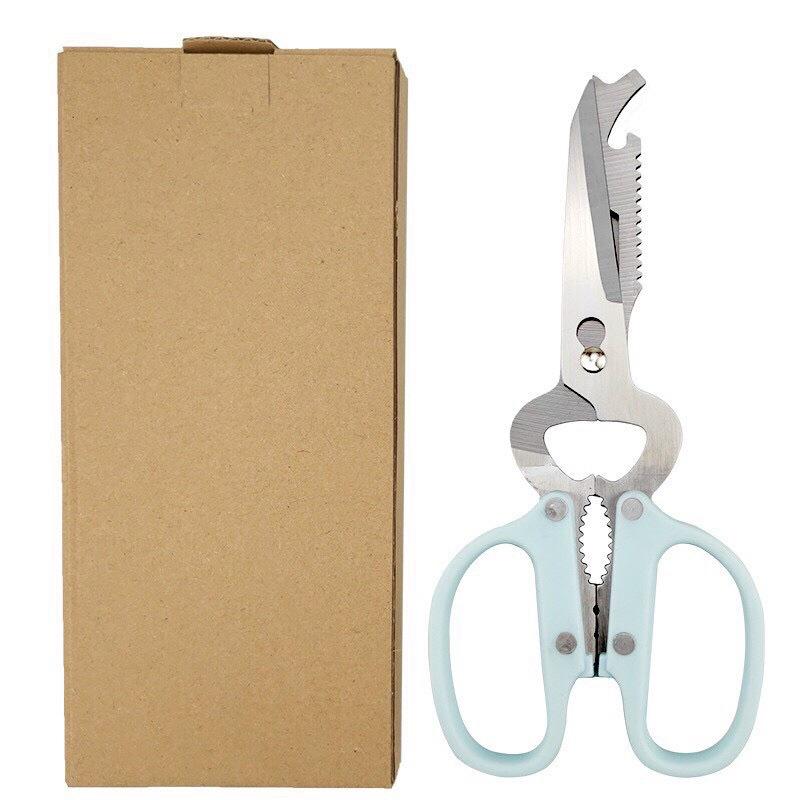 Kéo Đa năng 10 Trong 1 Cắt, Bổ, Mở Nắp Chai, Mở Lon, Kẹp Dây Điện,Đánh Vẩy Cá, Kẹp Quả, Vặn Vít, Nhổ Đinh