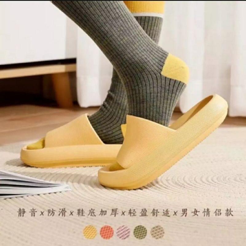 Dép bánh mì thông hơi Ulzzang siêu nhẹ đế cao 4cm chống trơn trượt. Sỉ giá tốt