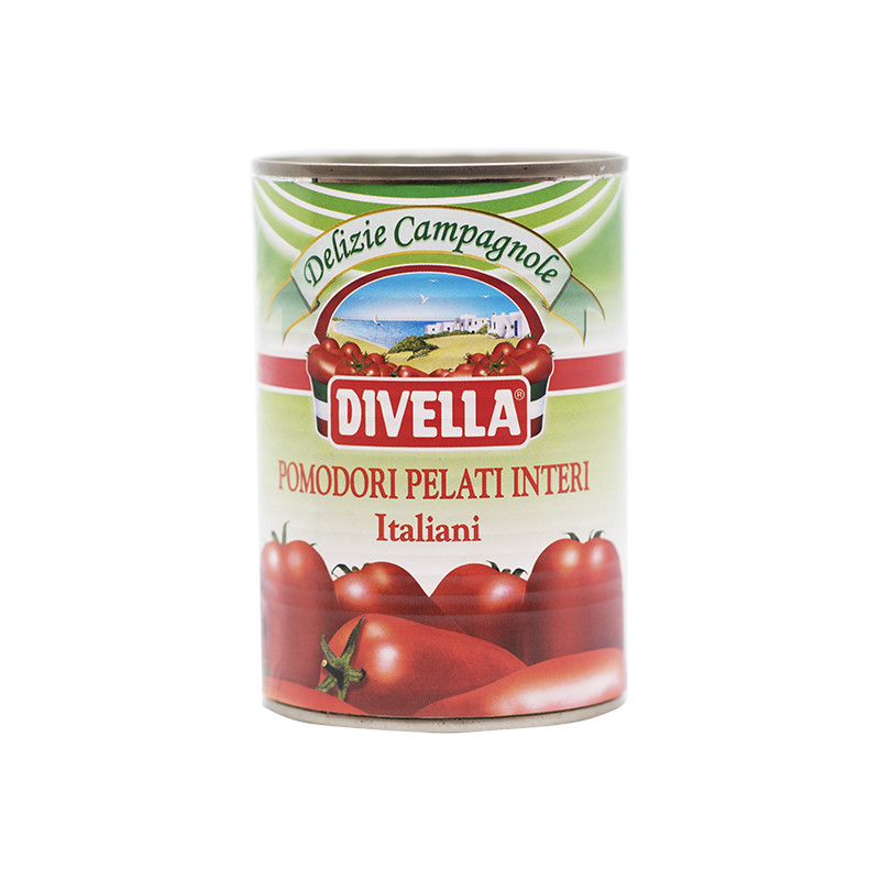 Cà Chua Bóc Vỏ - Pomodori Pelati Divella Italia 400 Gram