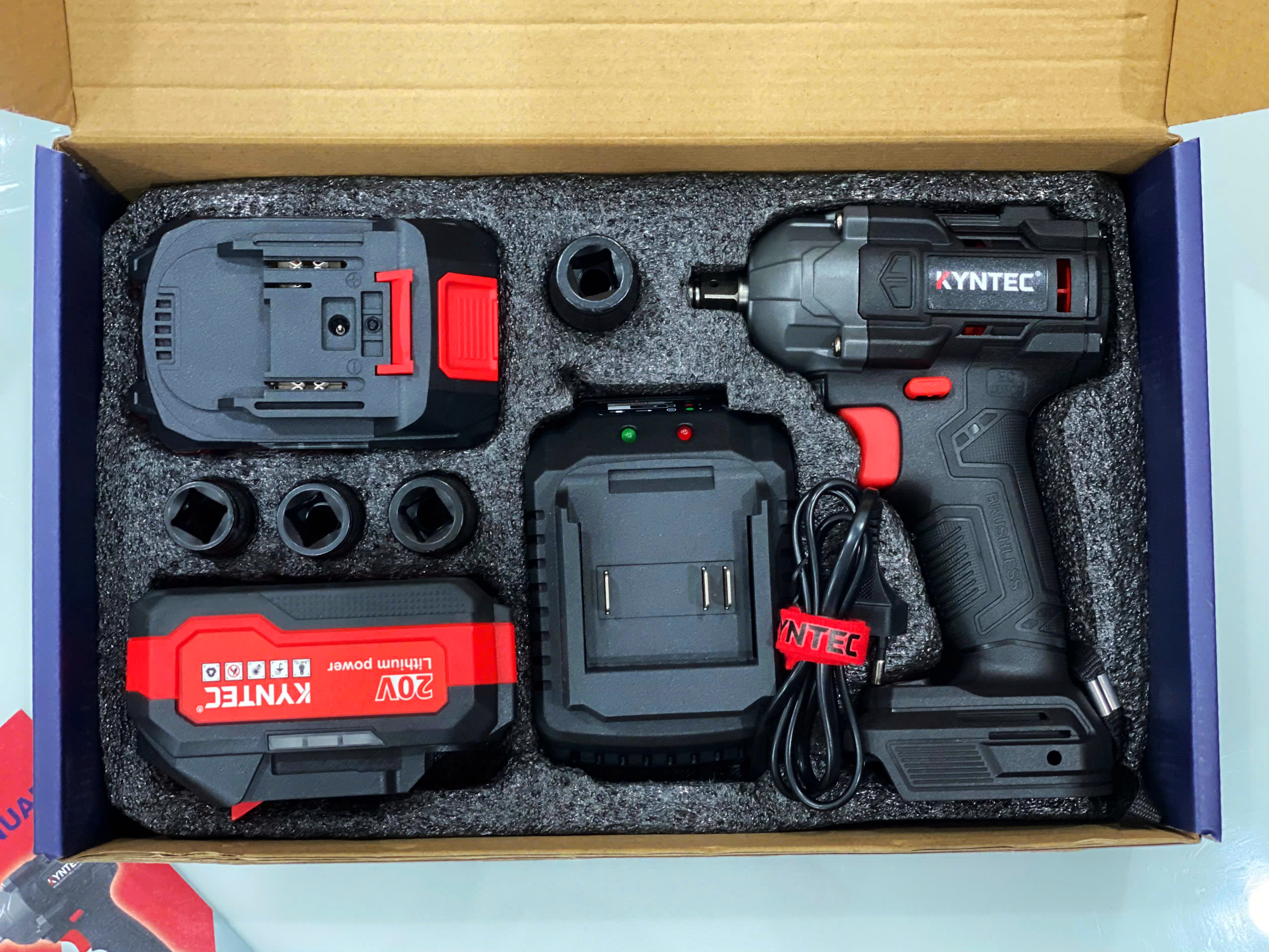 Thân máy siết bulong pin chính hãng Kynko Kyntec V20- KT78 -390 20V chân pin phổ thông (giá không gồm pin)