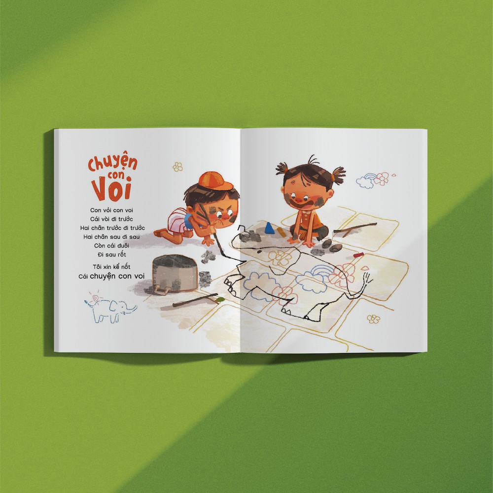 Sách - Thơ tập nói ca dao Ngày nào em bé cỏn con - Crabit Kidbooks