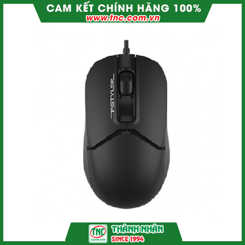 Chuột văn phòng có dây A4 Tech FM12 màu đen-Hàng chính hãng