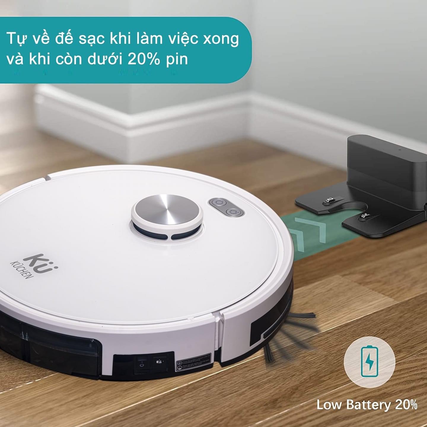 Robot Lau Nhà, Hút Bụi - KUCHEN Đức - KU PPR8881 - Hàng Chính Hãng