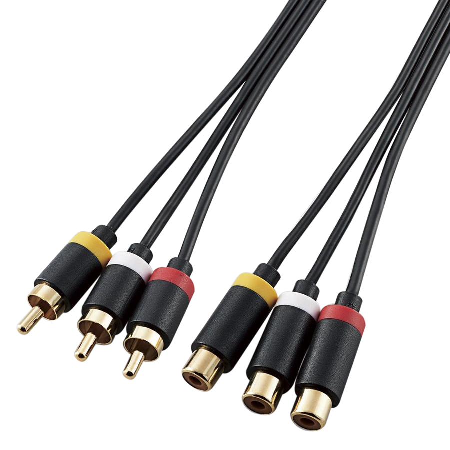 Cáp AV nối 3xRCA ELECOM DH-WRYNE - Hàng chính hãng