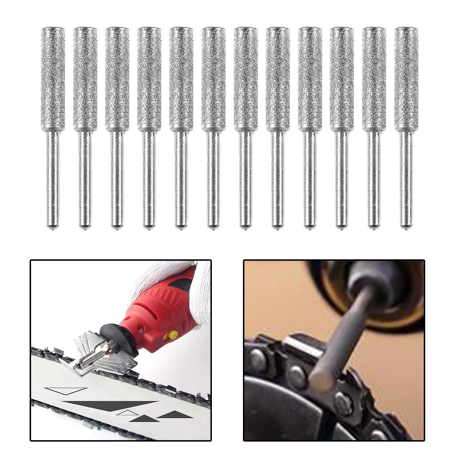 4mm &amp; 4.8mm Diamond Chainsaw Sharpener Bits Grinding Bits Burr