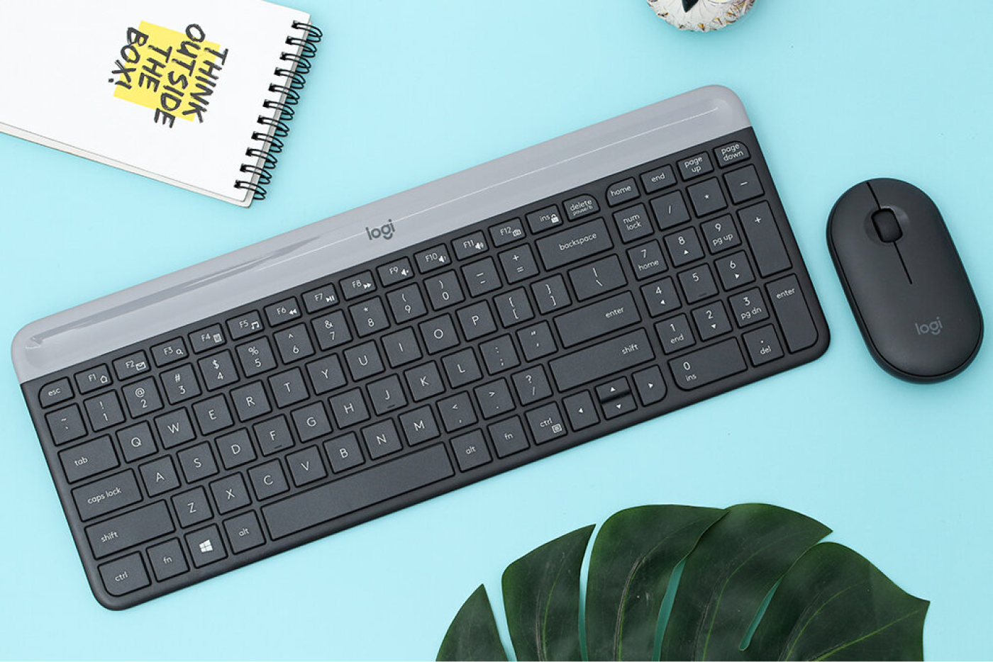 Bộ Bàn Phím Và Chuột Không Dây Logitech MK470 Slim - Hàng Chính Hãng