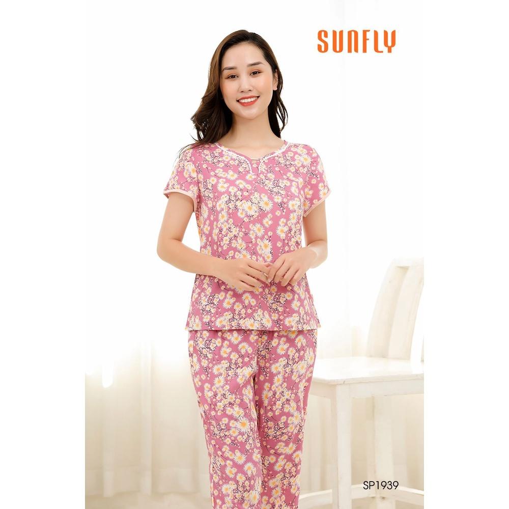 SP1939 BỘ MẶC NHÀ LANH ÁO CỘC QUẦN NGỐ