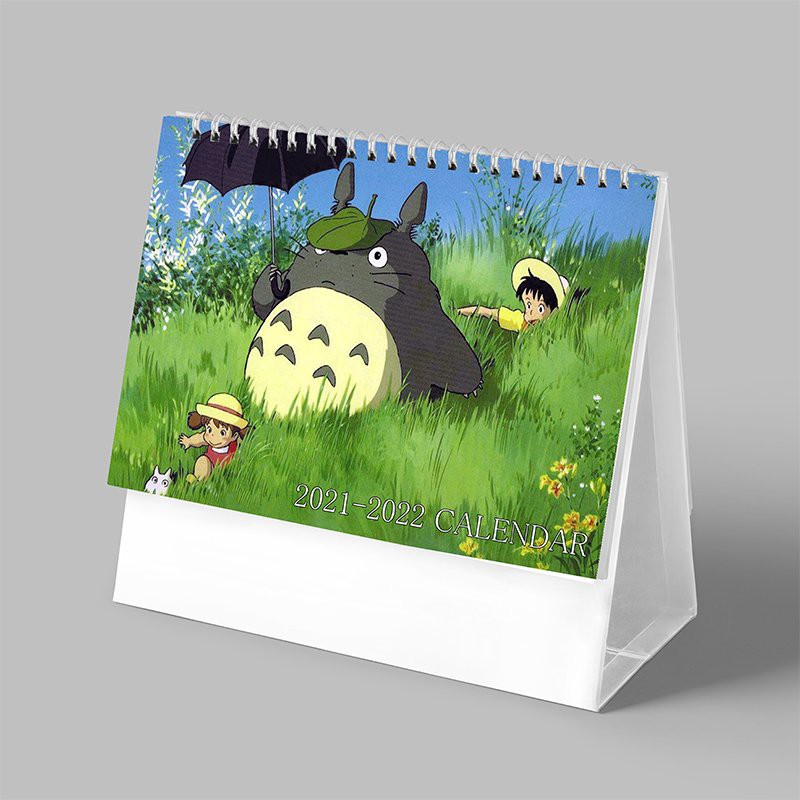 (Lịch 2021-2022) Lịch in HÀNG XÓM TÔI LÀ TOTORO anime dễ thương ảnh đẹp lịch để bàn