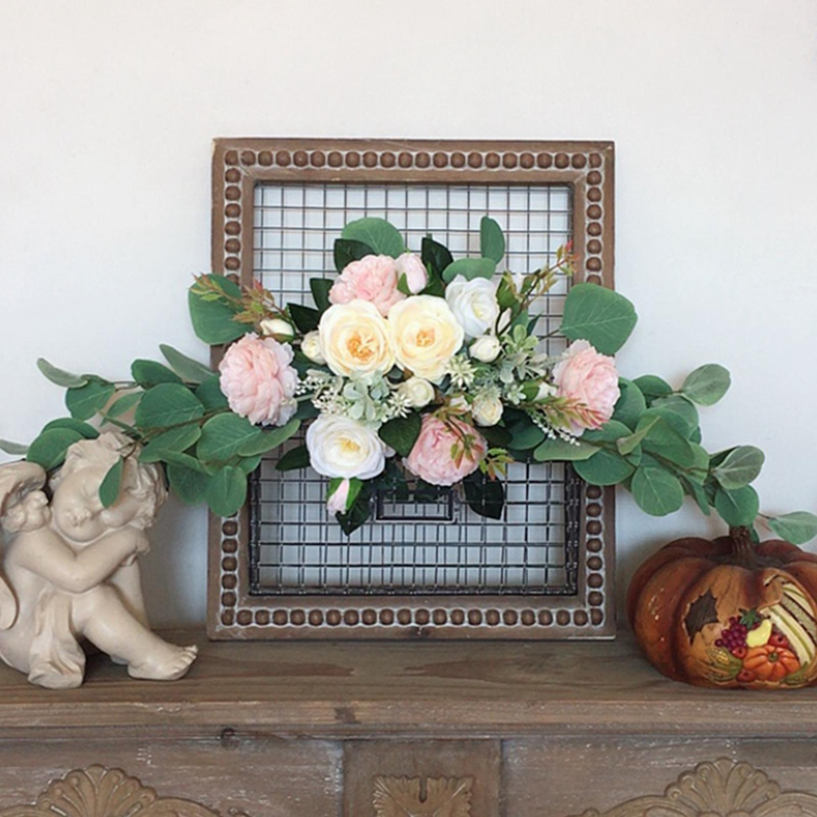 Artificial Rose Flowers for Photographic Props Farmhouse Ceremony Living Room Scenery