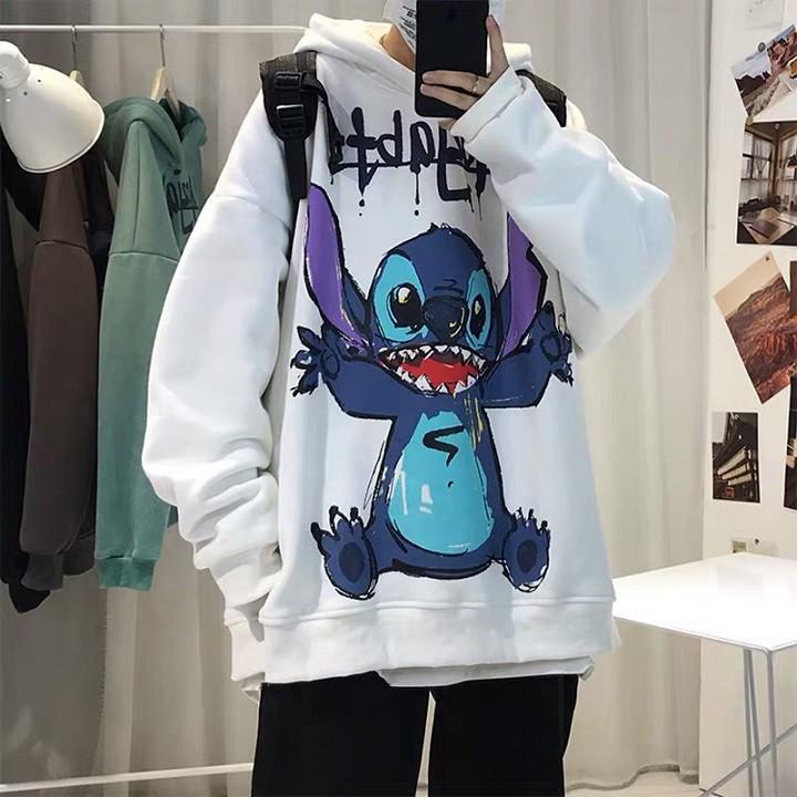 Áo Khoác Hoodie Nỉ Bông in Ftitch Form Unisex Nam Nữ Mặc Đẹp Cực Xinh Ulzzang KUN