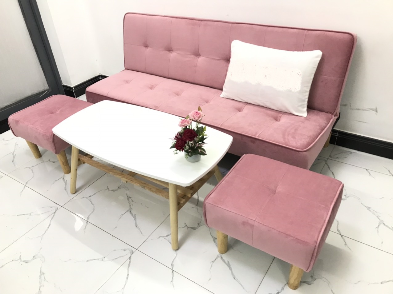 Bộ ghế sofa bed, sofa giường phòng khách-Sivali07 ( Cả bộ )