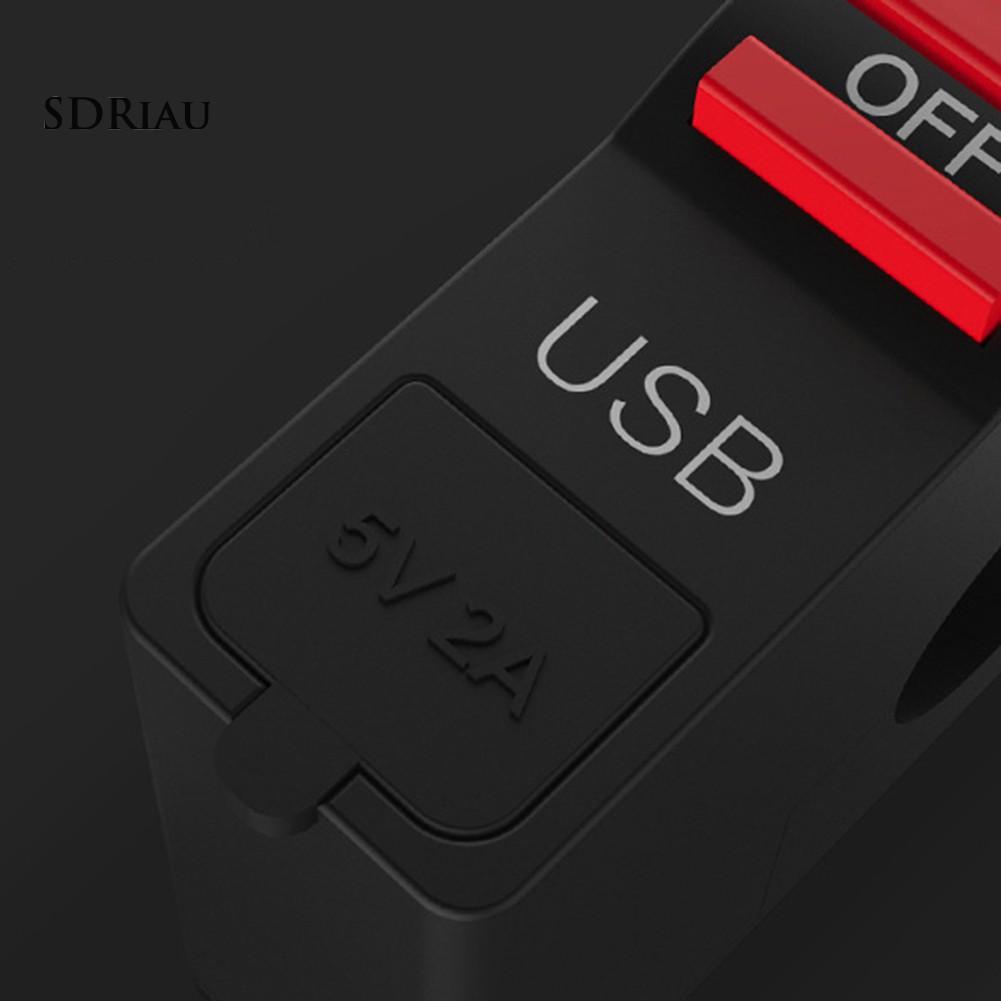 Công tắc bật / tắt gắn tay lái xe máy có cổng sạc USB