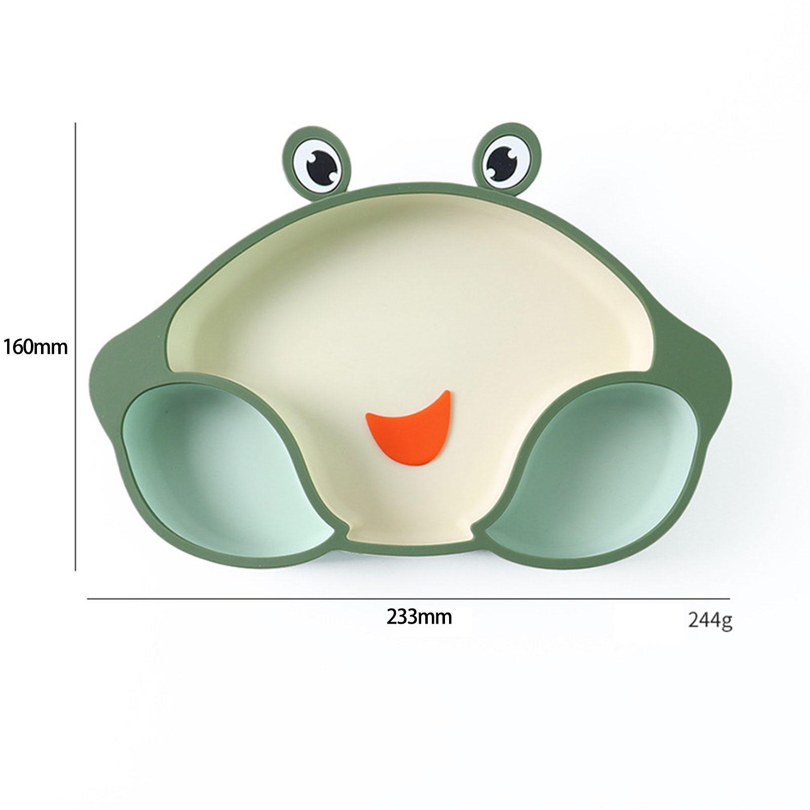 2x Silicone Suction Divided Plate Placemat Training Feeding Tablewares