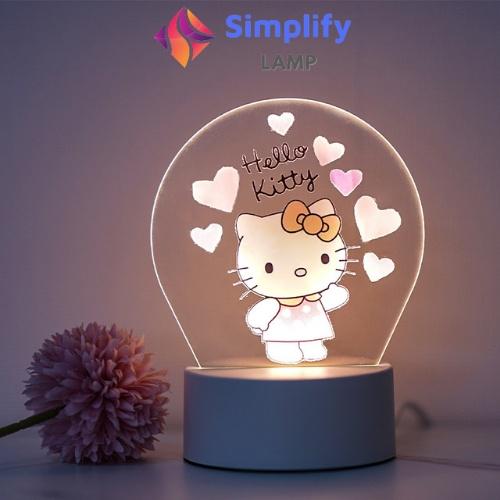Đèn Ngủ 3D Led cute phong cách dễ thương, đèn Led trang trí cực đẹp S01