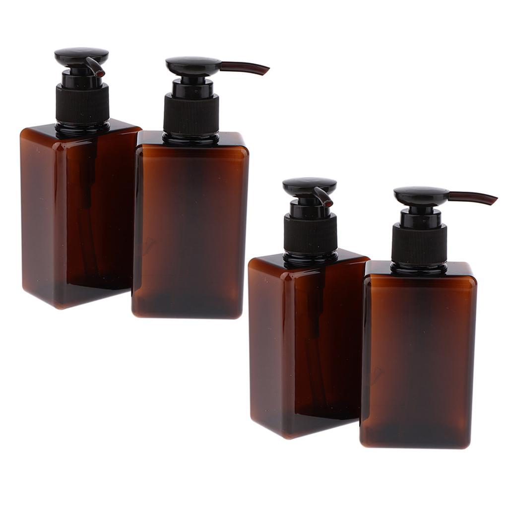 4Pcs/set 5oz Empty Plastic Lotion Pump Bottles for Cleansing Oils Shampoo