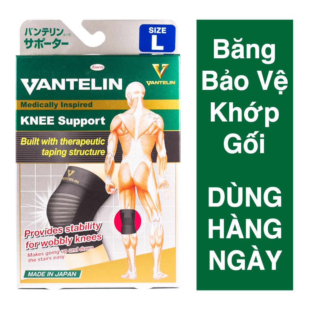 Băng Bảo Vệ Khớp Gối Bó Gối Vantelin Support Knee size L