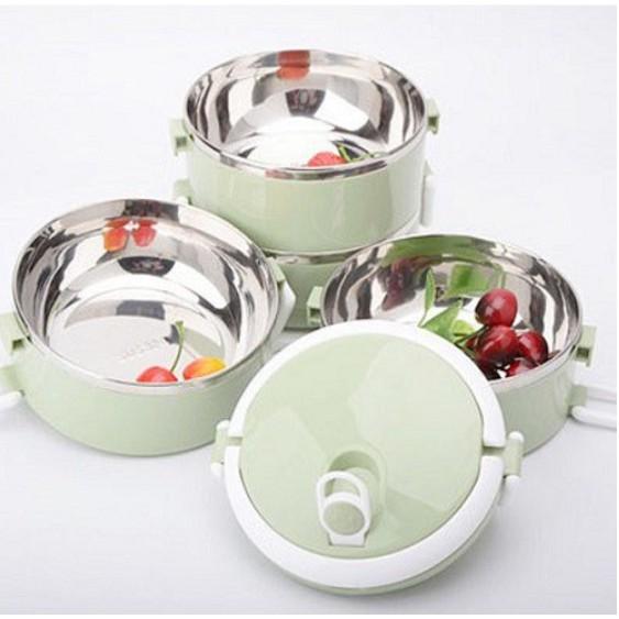 HỘP CƠM 2 TẦNG LÚA MẠCH LÕI INOX TIỆN DỤNG