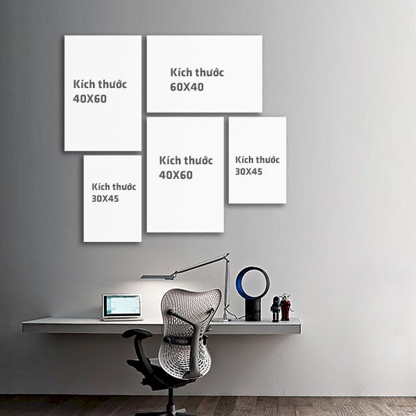 Bộ 5 Tranh Trang Trí Typography - W379