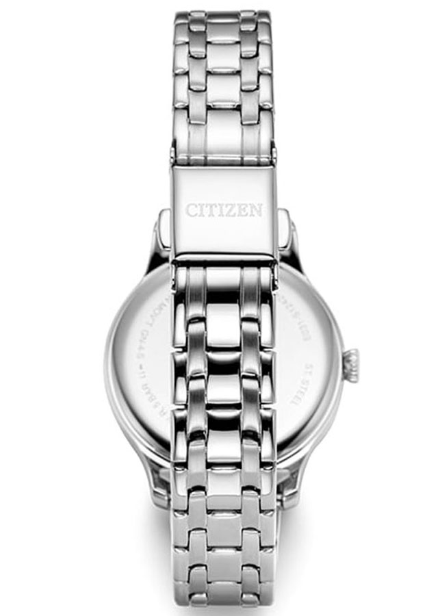 Đồng Hồ Nữ Citizen Đính Đá Swarovski Dây Thép Không Gỉ EM0890-85L - Mặt Xanh