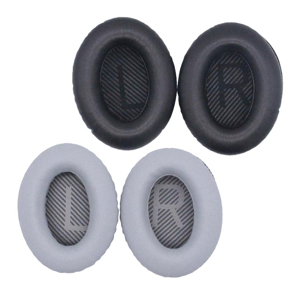 4 Pairs Replacement Memory Foam Headphone Ear Pads Cushion Covers for Bose QuietComfort 35 QC35 QC35 II