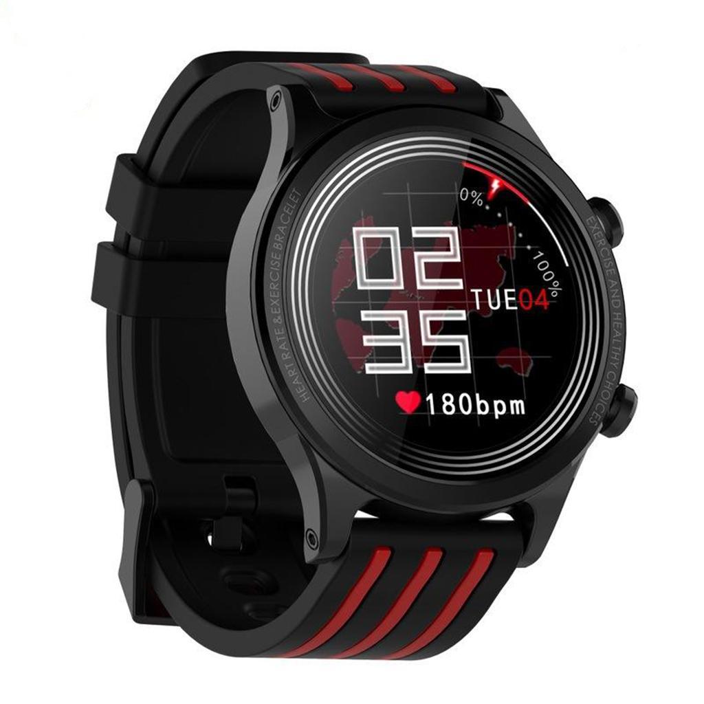 IP68 Waterproof Sports Smart Watch Heart Rate Blood Pressure Monitor Red