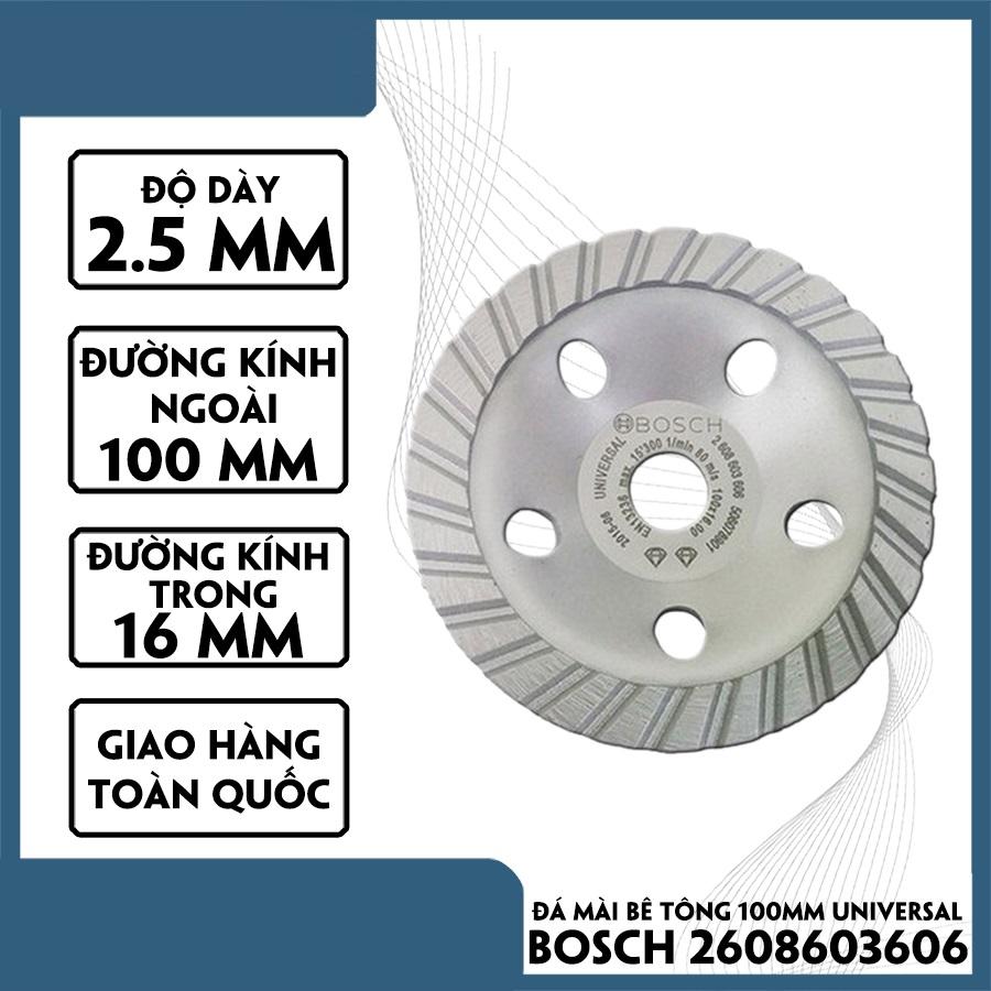 BÁNH MÀI BÊ TÔNG 100MM UNIVERSAL  BOSCH 2608603606 - HÀNG CHÍNH HÃNG