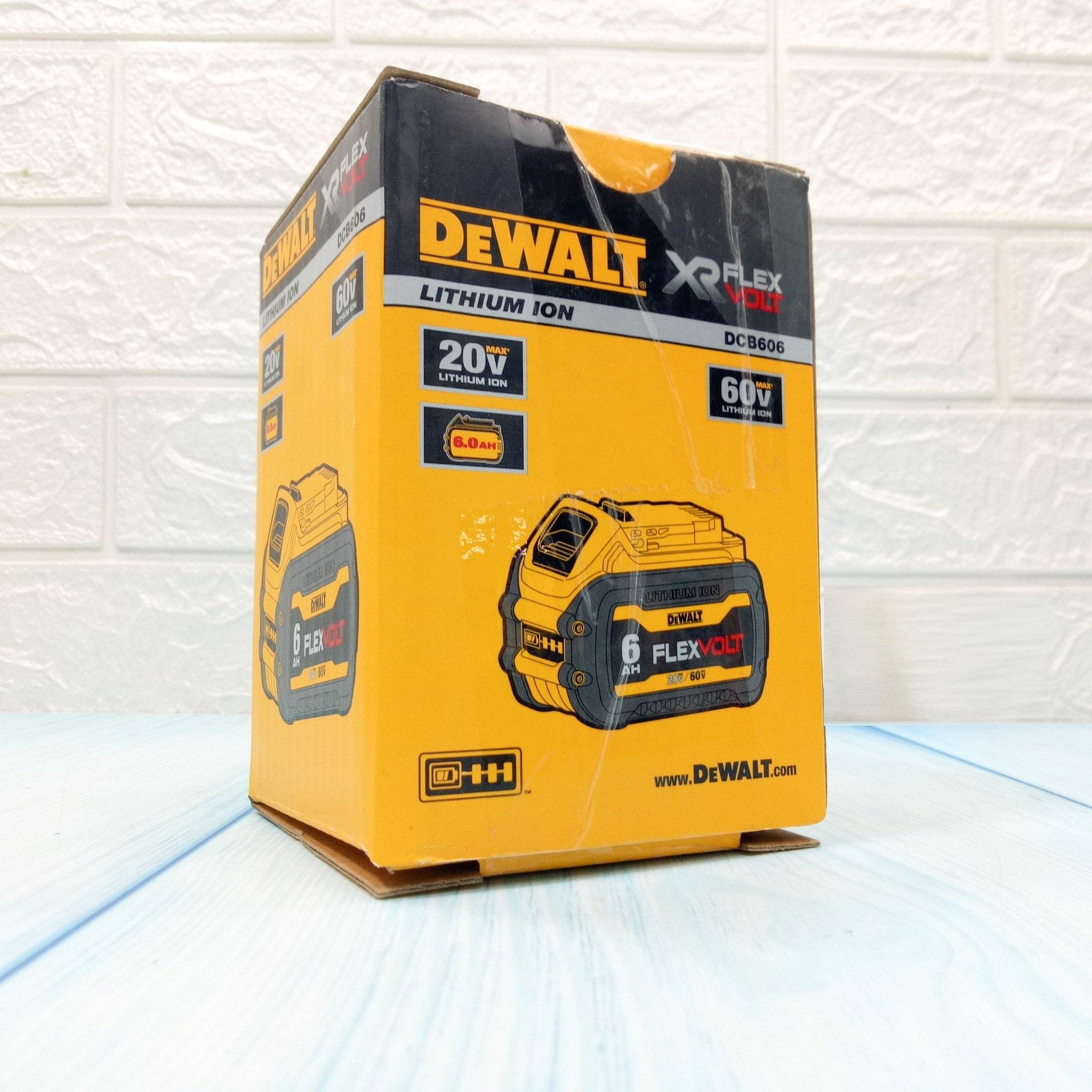 PIN CHO MÁY KHOAN 20V/60V DEWALT DCB606-KR- HÀNG CHÍNH HÃNG