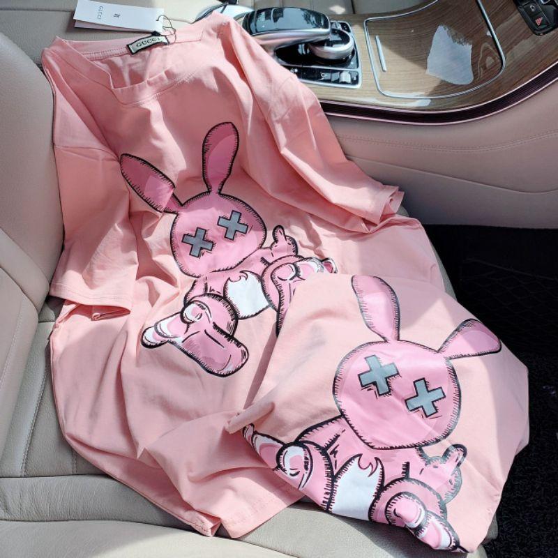 Áo thun tay lỡ form rộng bigsize Áo thun quảng châu unisex form giấu quần in hình