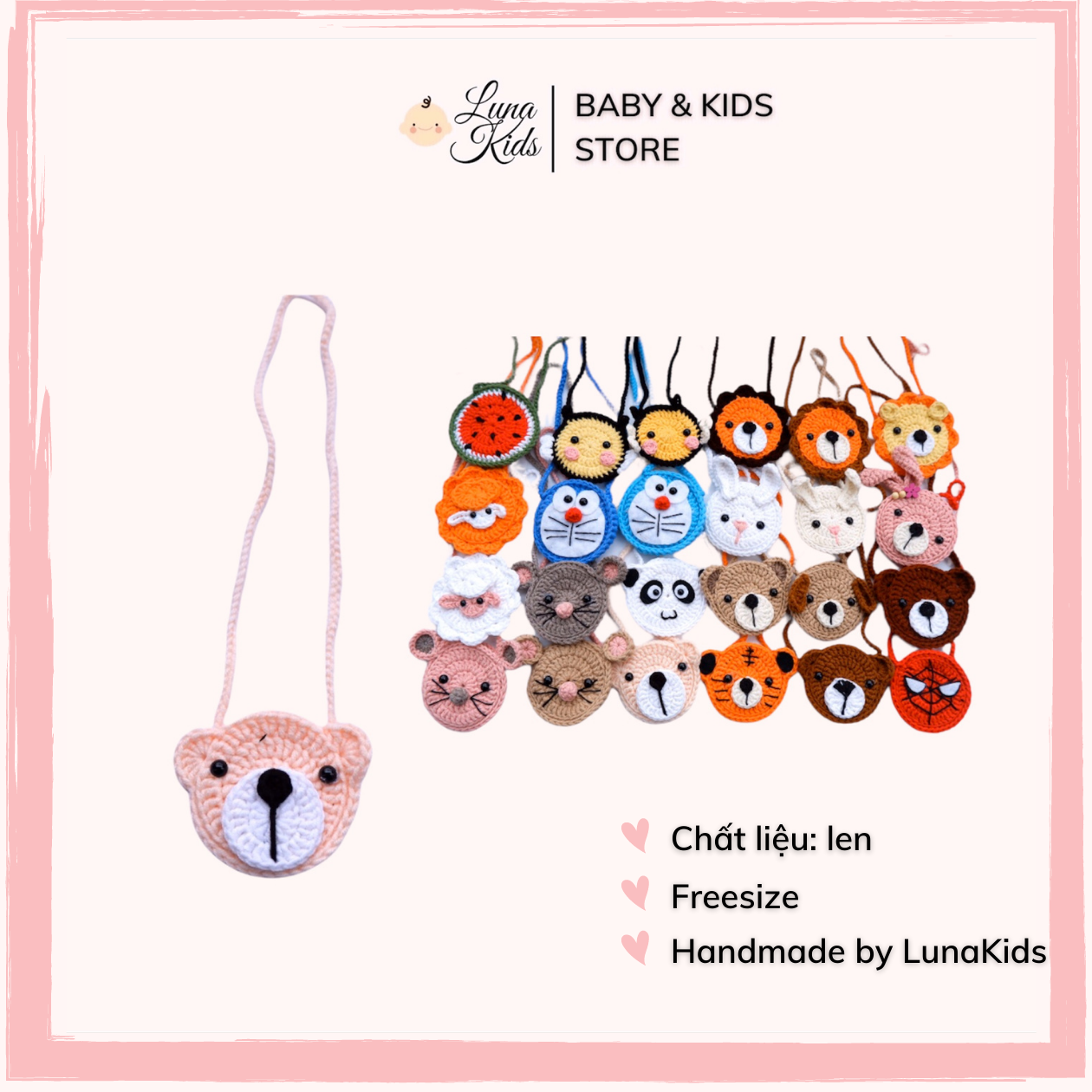 Túi đựng tỏi handmade cho bé trai bé gái trẻ sơ sinh - LunaKids [Ảnh thật