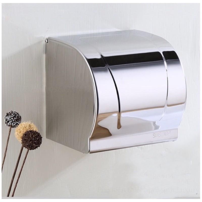 Hộp đựng giấy nhà vệ sinh Inox 304 gắn tường trong nhà tắm Cao Cấp