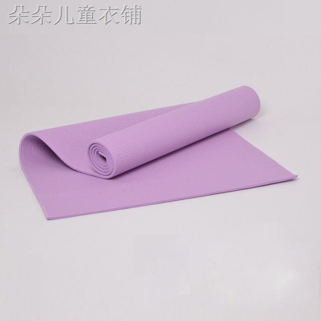 (́ ̉) Thảm Tập Yoga Siêu Mỏng Chống Trượt Bằng Nhựa Pvc ( MẪU MỎNG- KO TÚI)
