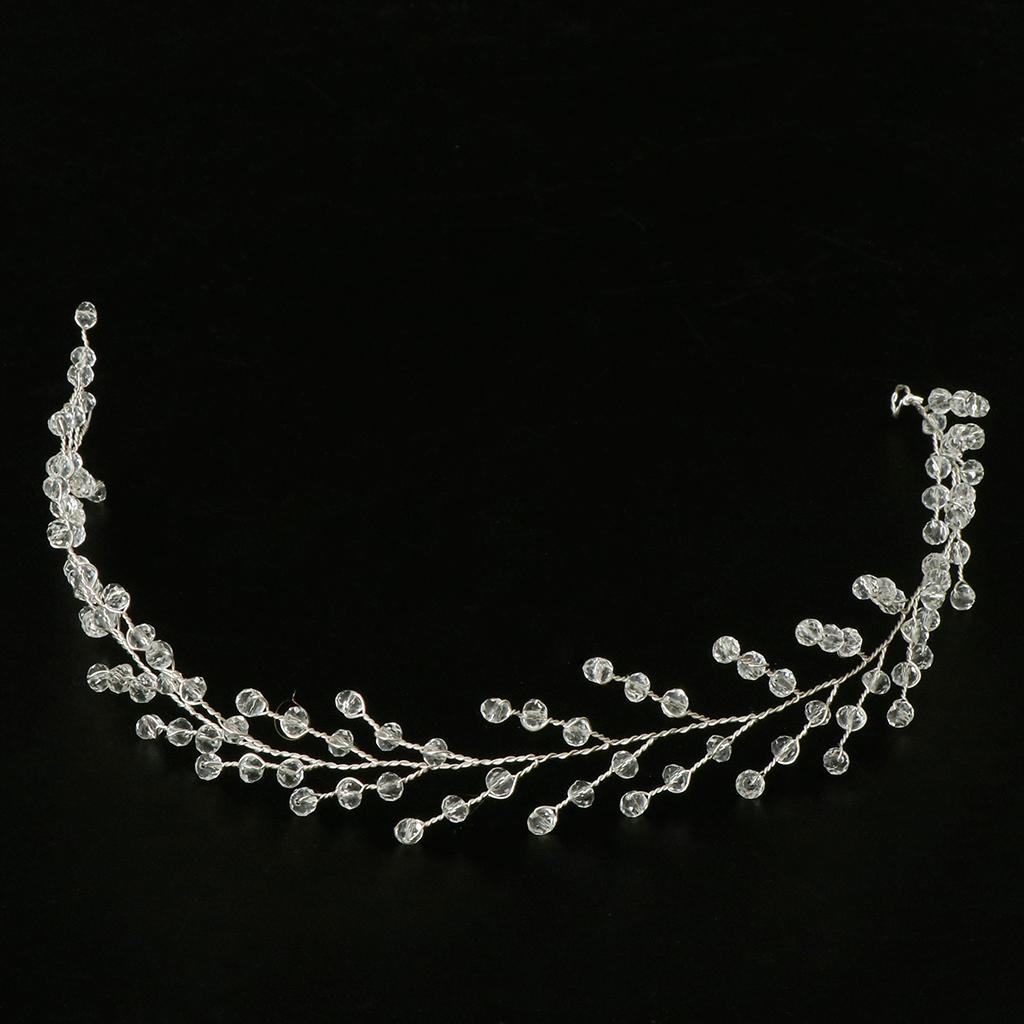 Bridal Rhinestone Flower Tiara Crown Hairband Wedding Party Hair Costume A