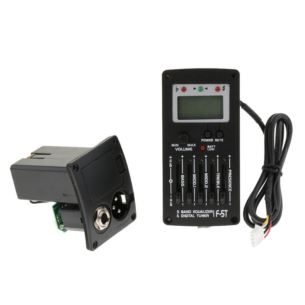 Acoustic Guitar EQ Preamp Pickup with Volume Control for Guitar Parts
