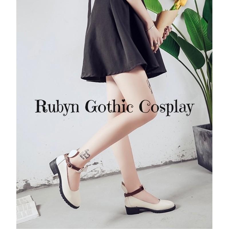 Giày Búp Bê Lolita Nơ Thỏ phong cách cosplay ( Size 35 - 39 )