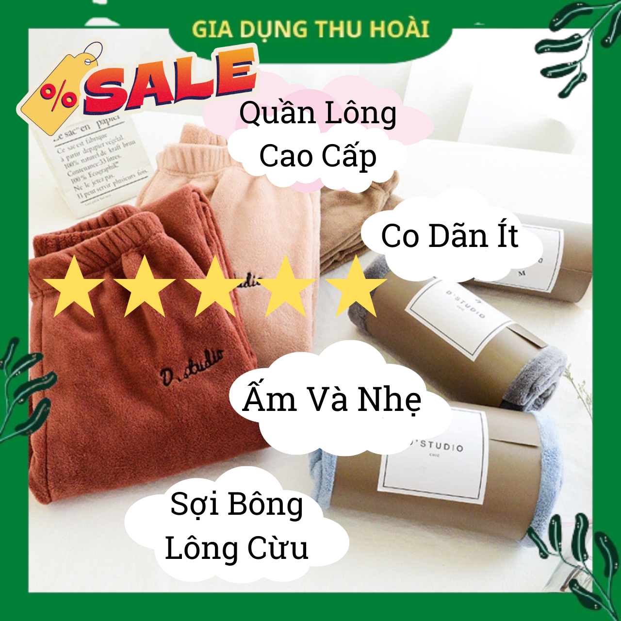 Quần lông mặc ở nhà ấm áp, Quần nỉ bông lông cừu đồ mặc nhà siêu ấm dày dặn hàng loại đẹp