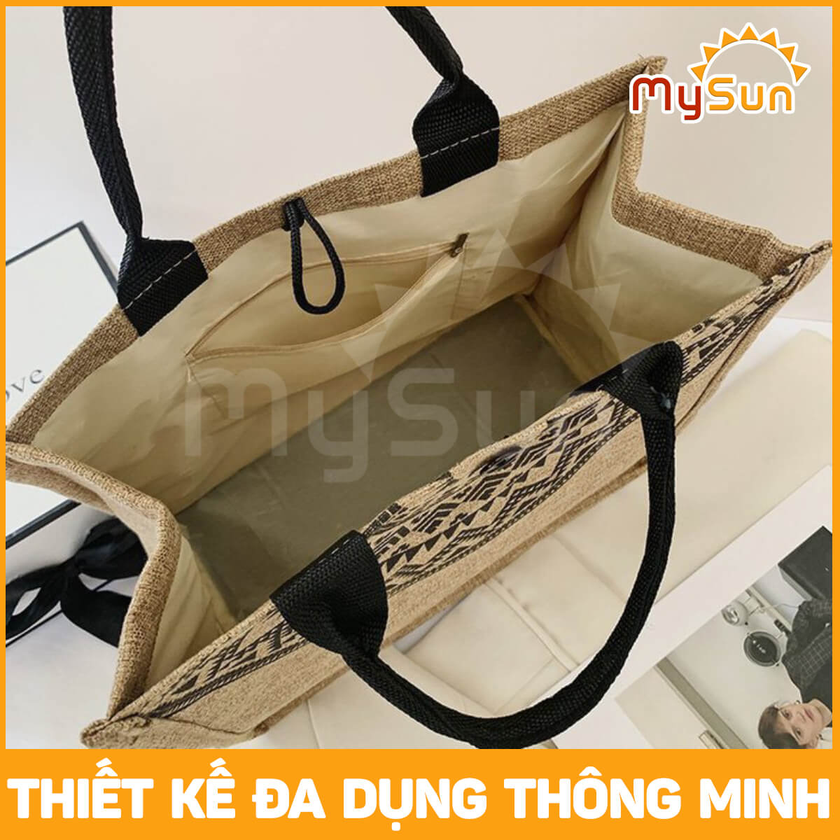 Túi xách vải thời trang cỡ lớn to đựng đồ cá nhân du lịch đa năng cho nữ giá rẻ đẹp dễ thương