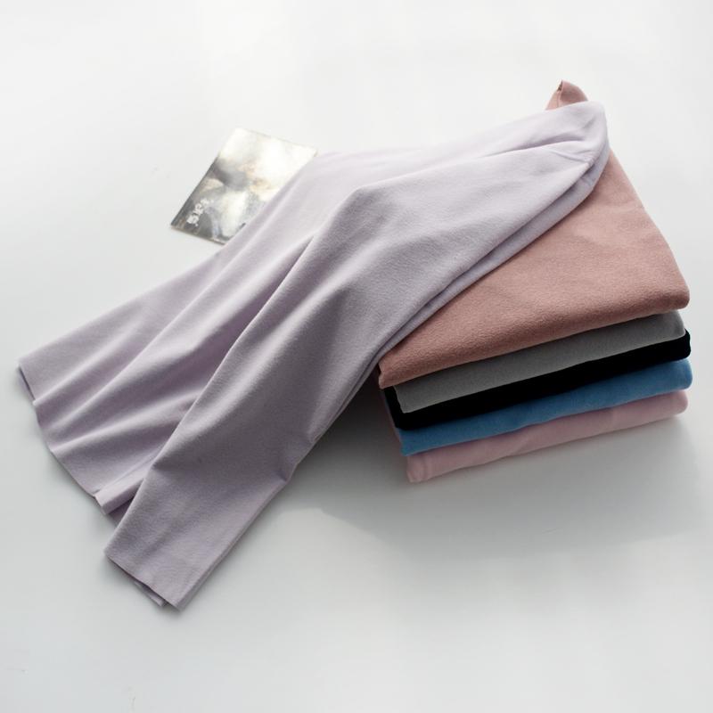 Áo Giữ Nhiệt Lót Áo Màu Trơn Dài Tay Giữ Ấm Mùa Đông Plus Nhung Mềm Mại Hàng Ngày Undershirts Cổ Tròn Liền Mạch Quần Áo