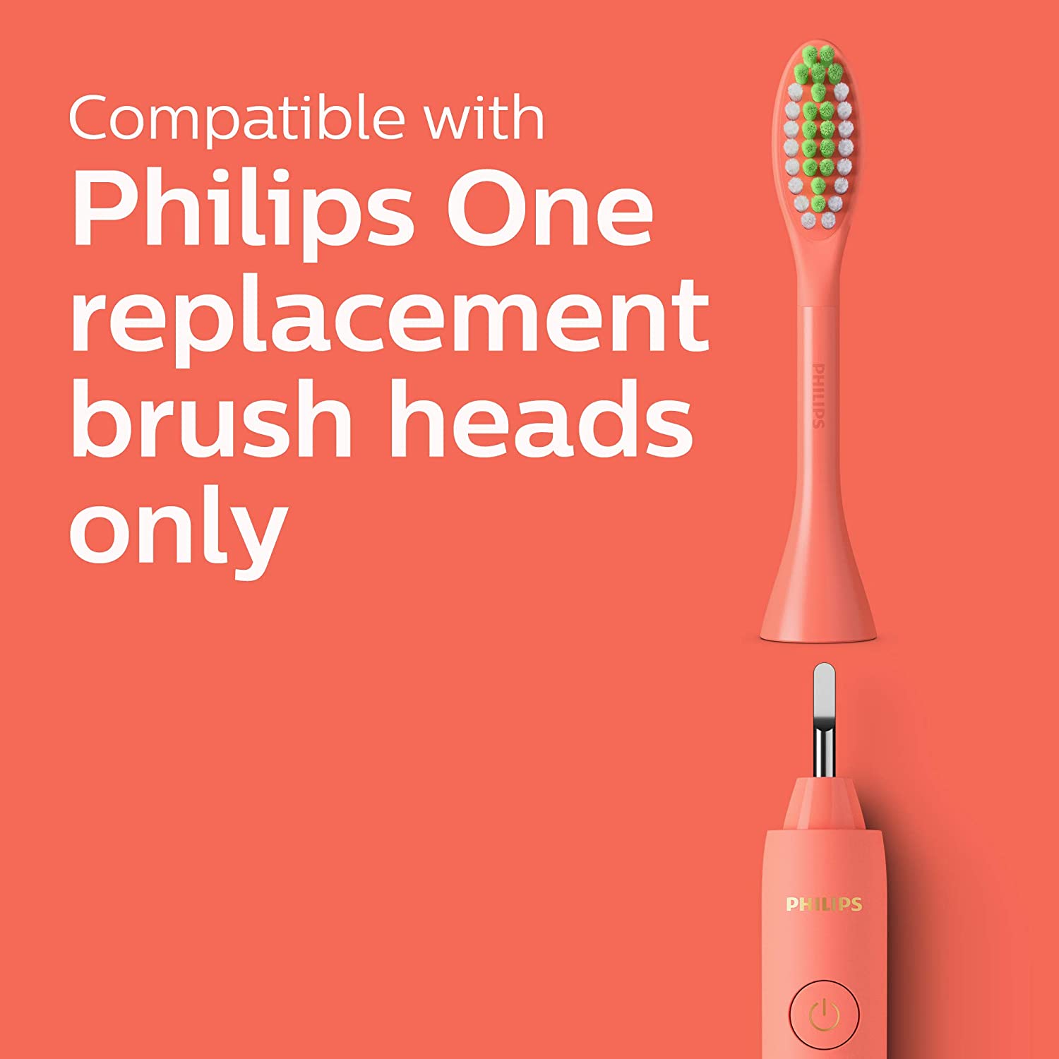 Bàn chải đánh răng dùng pin Philips One by Sonicare, Miami Coral, HY1100 / 01