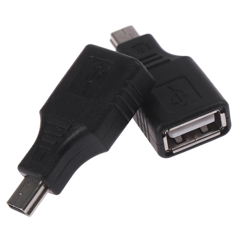 Mini USB Male to USB Female Bộ chuyển đổi kết nối Truyền dữ liệu đồng bộ OTG Adapter cho xe hơi AUX MP3 MP4 Máy tính bảng Điện thoại U-Disk Chiều dài cáp: 1 PC