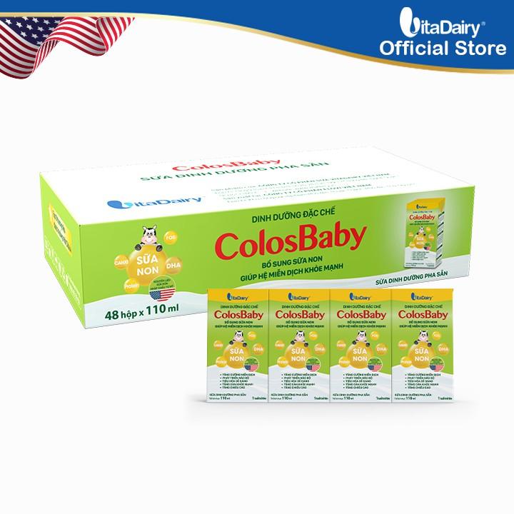 Thùng 48 hộp Sữa bột pha sẵn ColosBaby 110ml/thùng