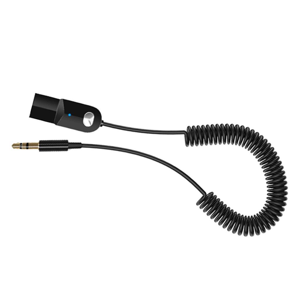 Mini USB Bluetooth 5.0 Audio Adapter Receiver 3.5mm AUX Speaker Car Kit