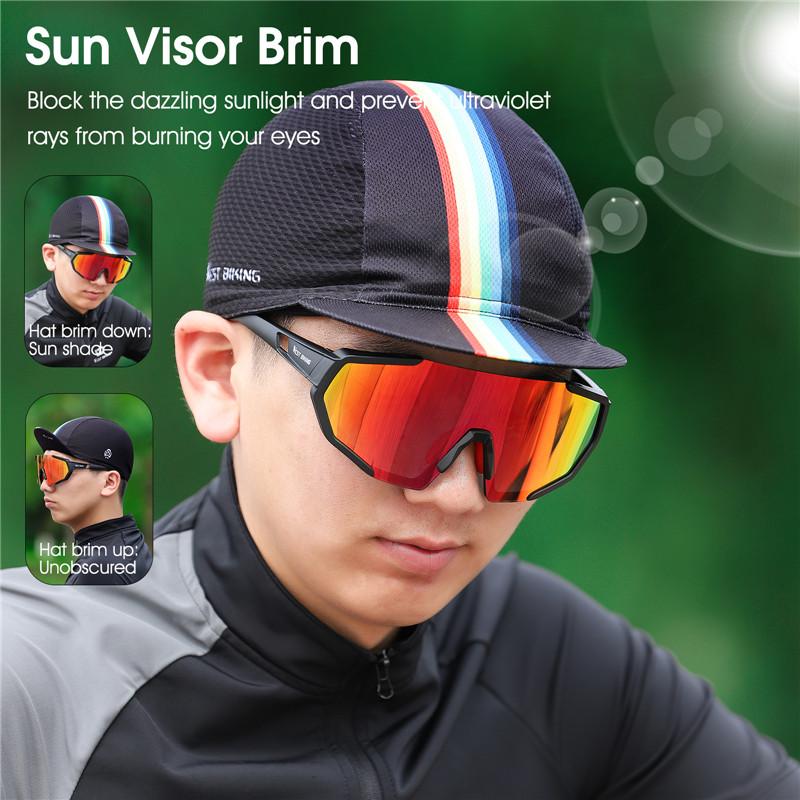 Xe đạp xe đạp xe đạp xe đạp xe đạp thể thao cho nam giới MTB anti-UN Bike Mũ bảo vệ chống nắng ngoài trời. Color: 328 BlackWhite