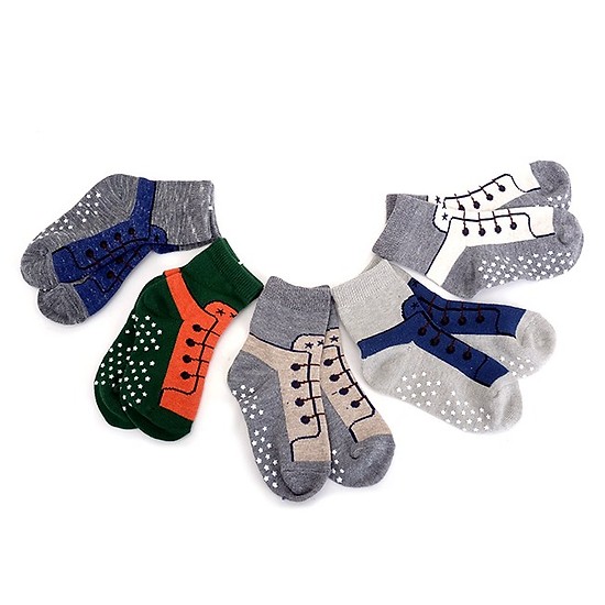 Combo 12 đôi tất có gai chống trượt cho bé