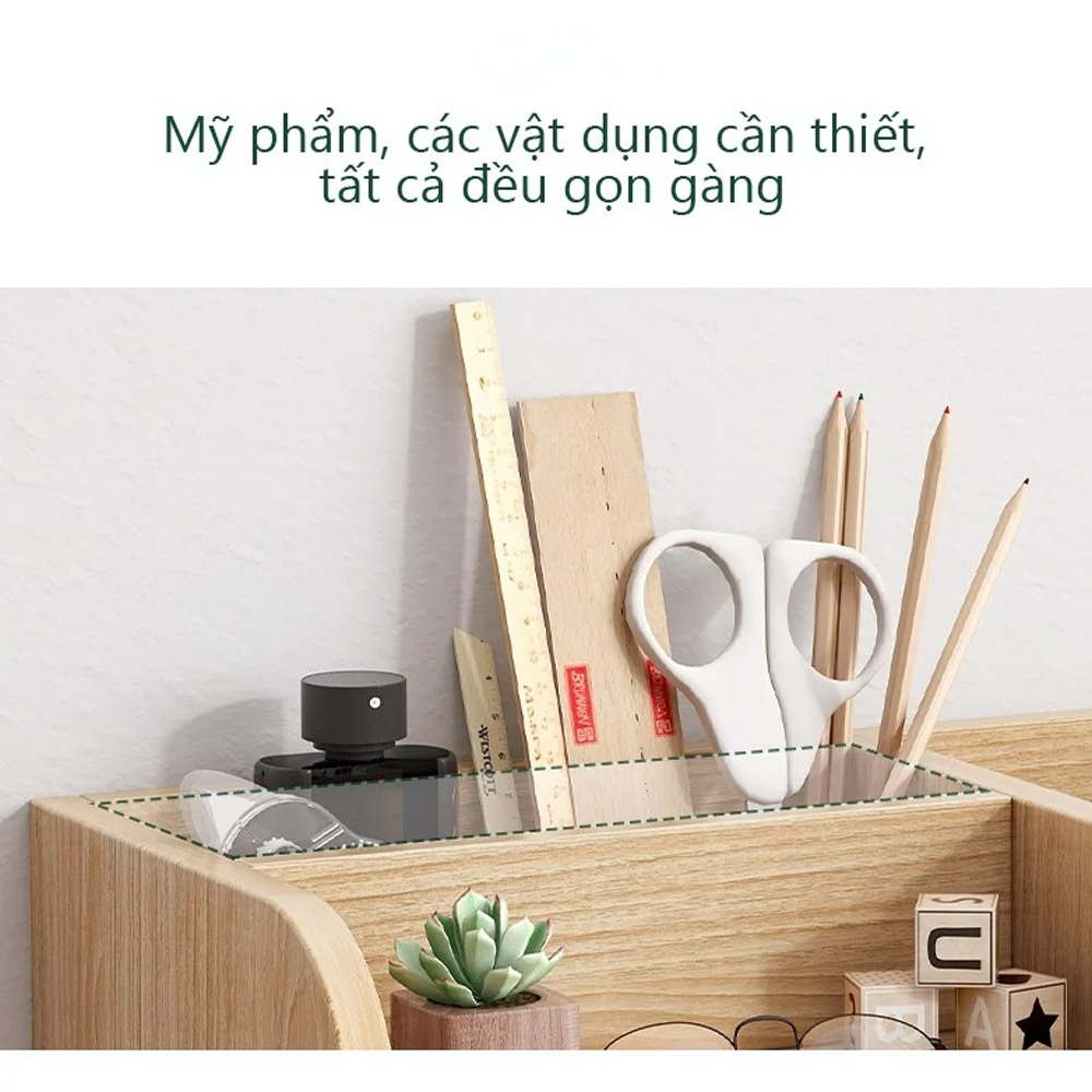 Kệ sách để bàn làm việc, bàn học IGA - GP176 - Giá đựng sách phong cách Nordic hiện đại tiết kiệm diện tích