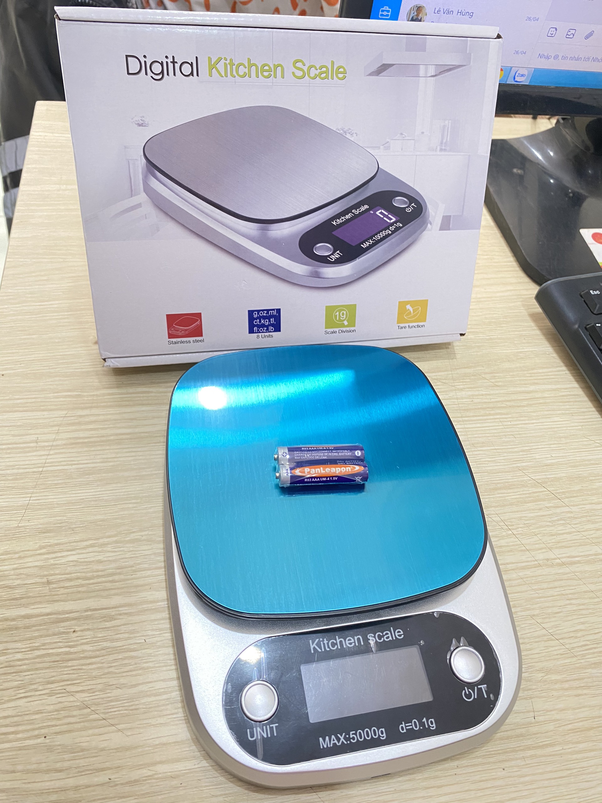 Cân Tiểu Ly Điện Tử Mini Định Lượng Từ 1Gram Đến 5Kg Cân Tiểu Ly Nhà Bếp