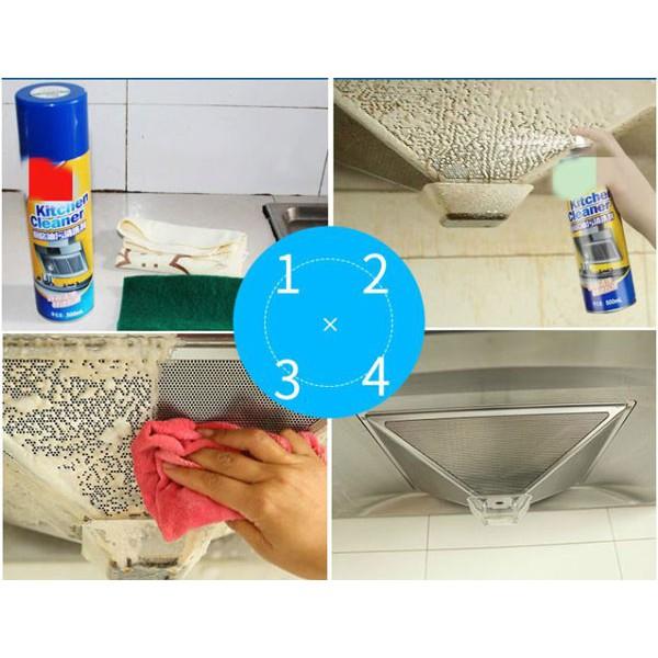 Bình xịt tẩy rửa nhà bếp đa năng Kitchen Cleaner | Chai xịt vệ sinh nhà bếp