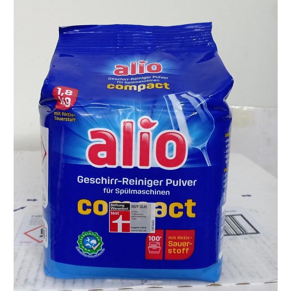 Bột rửa bát alio 1.8kg dùng cho Máy rửa bát, bột rửa chén alio, bột rửa ly alio, nước rửa bát alio đức chính hãng