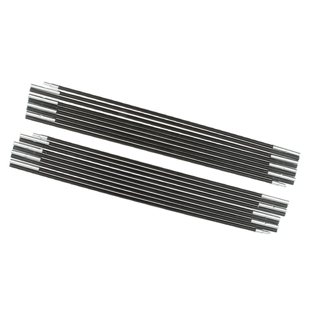 2x Outdoor Tent Fiberglass Pole Kit Rod Replacement Accessories for Hiking Camping Picnic, Diameter 7.0/8.0mm