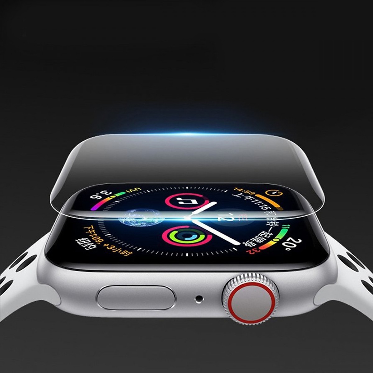 Dán màn hình cho Apple Watch 44mm/42mm/40mm dẻo full màn hình