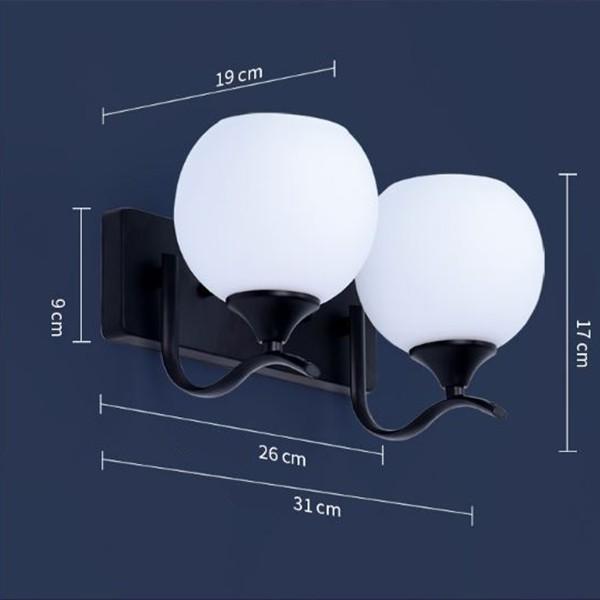 Đèn cầu thang - đèn gắn tường đôi - đèn trang trí hành lang đôi hiện đại kèm bóng LED